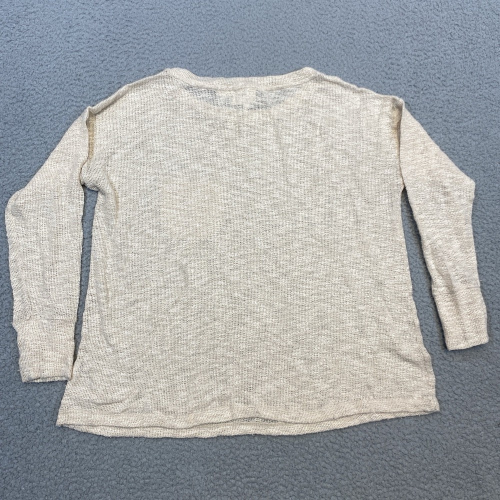 Anthropologie Maeve Top Women's Small Kachina Knit Cream Lightweight Relaxed